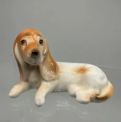 Vtg DACHSHUND Dog Figurine Fine Bone China Weiner Dog Miniature 3” Japan Puppy • $12
