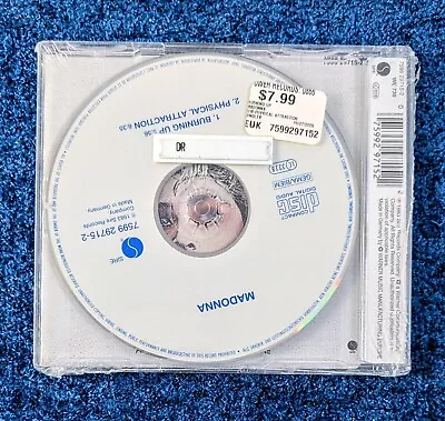 Madonna Sealed Burning Up Rare White Cd Single Eu/germany 1995 • $200