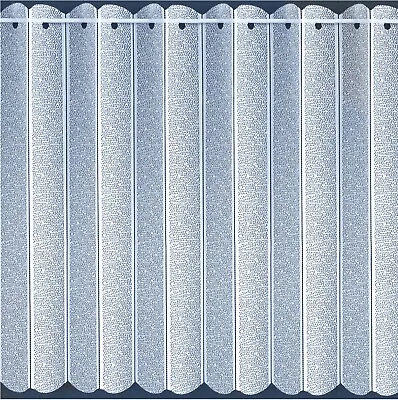 Textured Voile Louvre Vertical Pleated Window Blind Panel Lace Curtain 48  122cm • £10.95