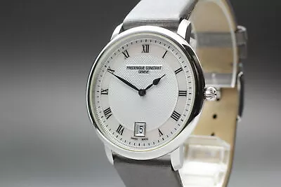 [Exc+5] Frederique Constant FC220/245X4S32/4/5/6 White Dial Quartz Men's Watch • $399.90