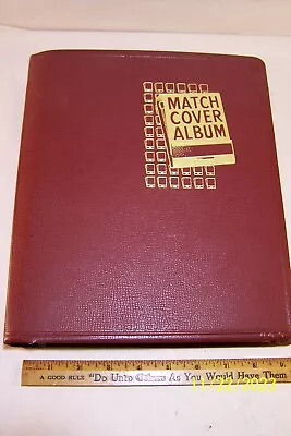 Red Beachcraft Match Cover Album-excellent With 288 Covers And 28 Unfilled Page • $99.99