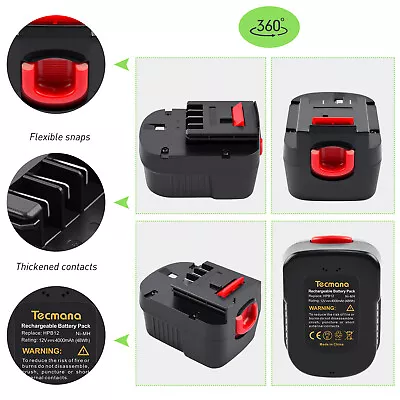 £26.89 • Buy 4000mAh 12V Ni-MH Battery For Black & Decker HPB12 A12 A12E A12-XJ A12EX A1712