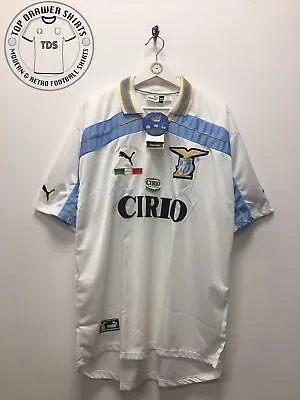 Lazio 1999/2000 Home Football Shirt Centenary Campione D'Italia Men's XXL 2XL BN • £249.99