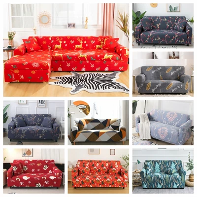 Sofa Cover Christmas Stretch Lounge Slipcover Protector Couch 1 2 3 4 Seater AU • $23.80