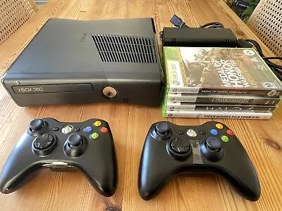 $10.50 • Buy Xbox 360 Console 250GB With 2 Controllers, 4 Games, AC Adapter