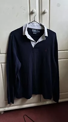 Vintage Polo Ralph Lauren Rugby Shirt Navy S  • £25