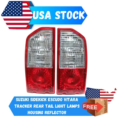 Suzuki Sidekick Escudo Vitara Tracker Rear Tail Light Lamps Housing Reflector • $84.64