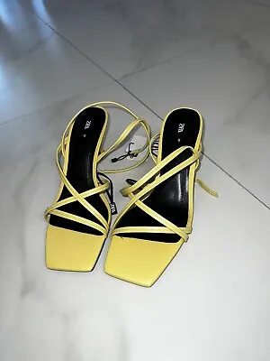 $59 • Buy ZARA Strappy Heeled Sandals Size 8 /EU 39. Ref. 1348/110