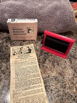 Vintage Magic Trick- Adams Money Making Machine With Paper And Instructions • $8