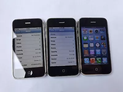 IOS 3 IOS 6 Apple IPhone 3GS - 8 16 32GB - Black White (Unlocked) A1303 (GSM) • $55
