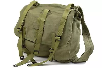 Genuine Romanian Army Bread Bag Military Surplus Olive Canvas Haversack OD NEW • $29