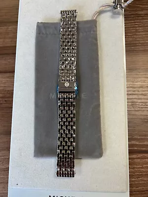 New Authentic Michele Deco 18mm Steel Bracelet MS18AU235009 Band Strap • $219