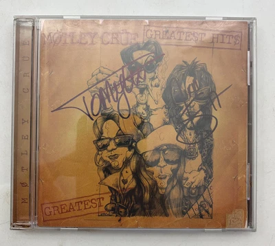$10 • Buy MOTLEY CRUE - Greatest Hits CD Album - (HAND SIGNED BY TOMMY LEE & NIKKI SIXX) !