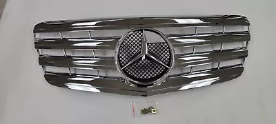 Chrome Star 4 Fin Front Grille Fit Benz W211 E-Class 2007-2009 • $196.99