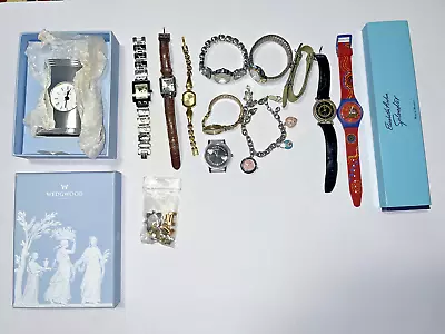 Lot 12 Watch Time Piece Wedgwood Swatch Casio Focus Furla Qantas Wunala Dreaming • $99.95