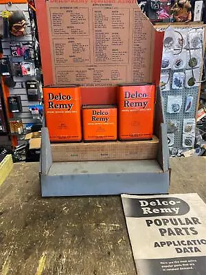 Vtg 1950's Delco Remy Auto Parts Display Sign Advertising Oil Gas Service Garage • $79.95