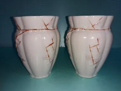 Belleek Vases Pots Unusual Pattern 1980-1993 • £5