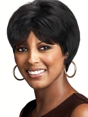 Parrucca Da Donna Lunga Liscia Frangia Biondo Platino Dorato Mix