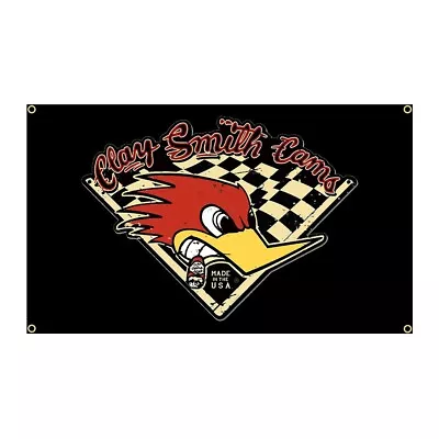 Mr. Horsepower Clay Smith Cams Racing Car Flag Banner 3ft X 5ft Cave Garage • $14.89