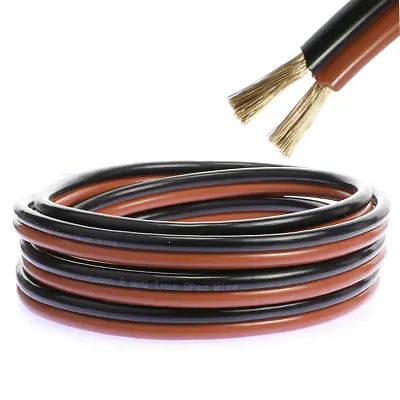 8 AWG Gauge Red Black Zip Wire Cable Power Ground Stranded Car (10 FT) • $14.99