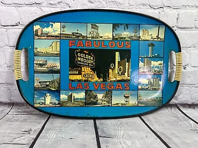 Vtg 60's 70's Fabulous Las Vegas Landmark Casino Hotels Tray Souvenir • $34.95