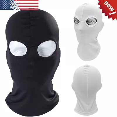2Hole Balaclava Face Mask UV Protection Ski Sun Hood Tactical Mask For Men Women • $7.99