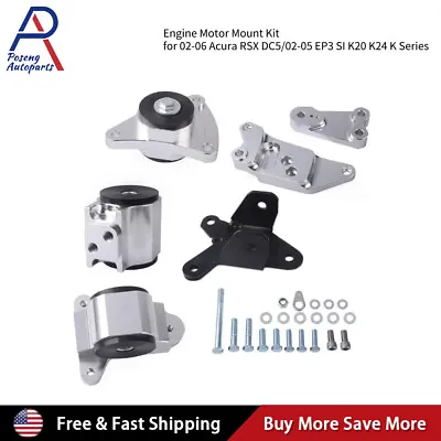 Engine Motor Mount Kit For 02-06 Acura RSX DC5/02-05 EP3 SI K20 K24 K Series • $117.55