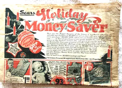 Vintage 1932 Sears Christmas/Holiday Sale Mailer 32 Pages Excellent • $25