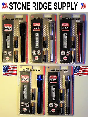 Maglite Pro Led 332 Mini Sp2p01h Multi Color Choice Black Red Silver Gray Blue • $38.98