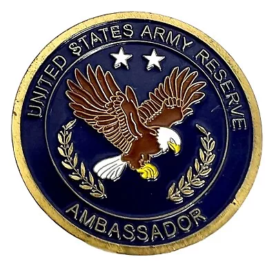 US UNITED STATES ARMY RESERVE Military AMBASSADOR MEDALLION CHALLENGE COIN Eagle • $5