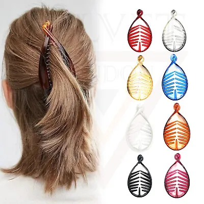 Banana Hair Clips Twist Hair Pin Ponytail Holder Fish Tail Comb Clamp Hair Grip • £3.99