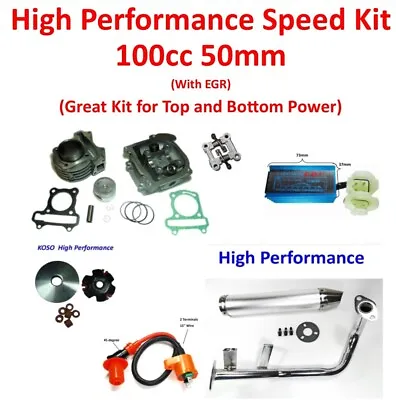 Peace  50cc TPGS-824 RuckusGY6-50 High Performance 100cc Speed Kit • $159.99