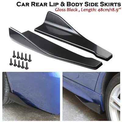 Car Side Skirt Rocker Splitters Winglet Wings Canard Diffuser Spoiler Universal • $16.90