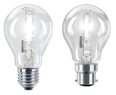£8.99 • Buy Dimmable GLS Halogen Energy Saving Light Bulbs B22 Or E27 Cap 28w,42w,70w,105w
