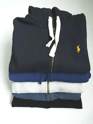 POLO BY RALPH LAUREN ZIP-UP HOODIE XSSMLXLXXL Vintage Genuine Grade A B • £44.99