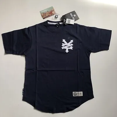 Vintage ZOO YORK Baseball Spellout T-shirt Size S BNWT Skate Yankees 90's Y2K • £6.99