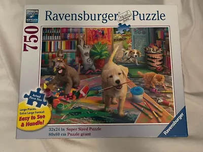 Ravensburger CUTE CRAFTERS 750pc EXTRA LARGE FORMAT Super Sized Puzzle New • $26.99