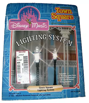 NEW Vintage 1988 DISNEY MAGIC TOWN SQUARE Toy Lighting System 6 Lamp Posts • $2.50