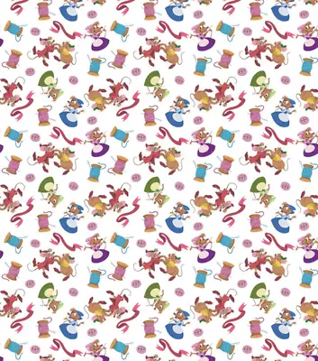 Cinderella Princess Mice And Findings Cotton Fabric • $10.49