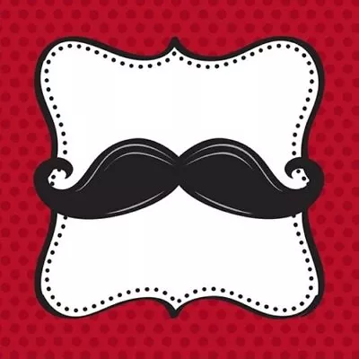 Mustache Madness Moustache Theme Adult Kids Birthday Party Beverage Napkins • $8.47