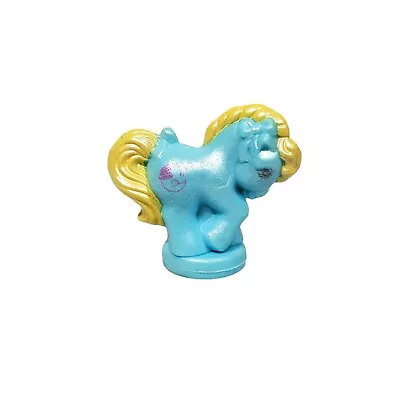 Vintage My Little Pony G1 MLP Pretty 'n Pearly Pearlized Petite Pony Mini Blue • $15.99