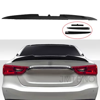 Black Rear Trunk Spoiler Lip Roof Tail Wing Adjustable For Car Sedan Universal • $59.59