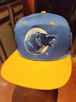 Vintage UCLA Bruins NCAA Snapback Cap Hat NWT New Bear Logo Blue Yellow College • $20