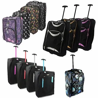 Ez Wheeled Luggage Hand Trolley Small Travel Bag  Ryanair Cabin Suitcase Holdall • £14.99