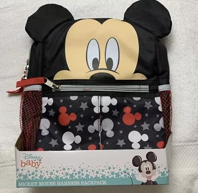 Disney Mickey Mouse Baby Harness Backpack - Red Black • $24.99