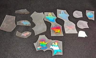 American Greetings Vintage Hologram Halloween Ghost Cat Witch Bat 16 Stickers • $9.99