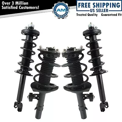 $318.15 • Buy Front Rear Complete Strut Spring Assembly Shock Absorber 4pc Kit For Accord