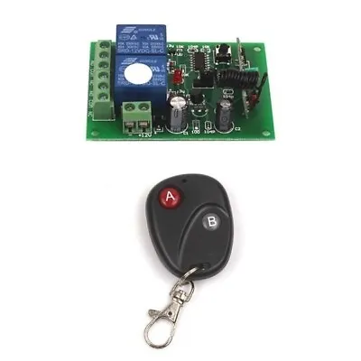DC 12V 2 Channel Remote Control Switch Relay Momentary Transmitter With Receiver • $15.33