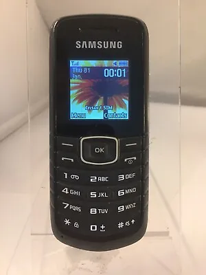 Samsung GT-E1080I Black Unlocked Network Mobile Phone 800 MAh 1.4 Screen Display • £10.22