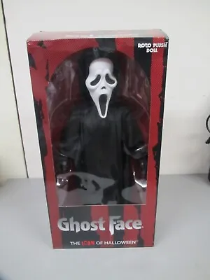 Mezco Scream Ghostface 18  Roto Plush Doll - Black/White • $125.99